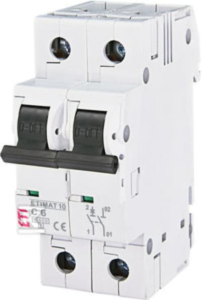 Adapterswitch 1P+N C 6A 10kA AC ETIMAT10 002132712