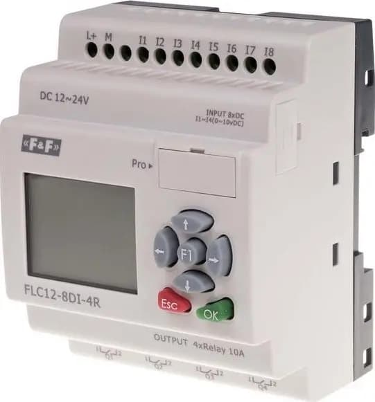 F&F Programmerbar Controller 12-24V DC FLC12-8DI-4R