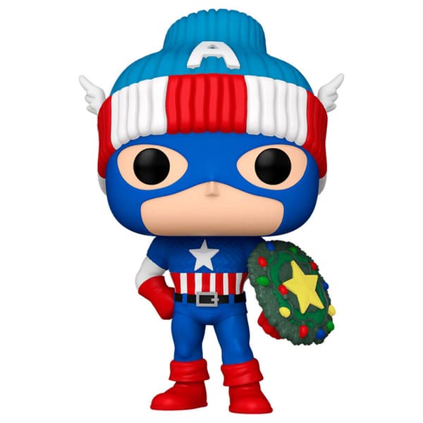 POP figur Marvel Captain America Holiday