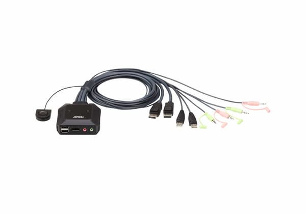 ATEN KVM-/ Audio- / USB-switch CS22DP - 2 porte