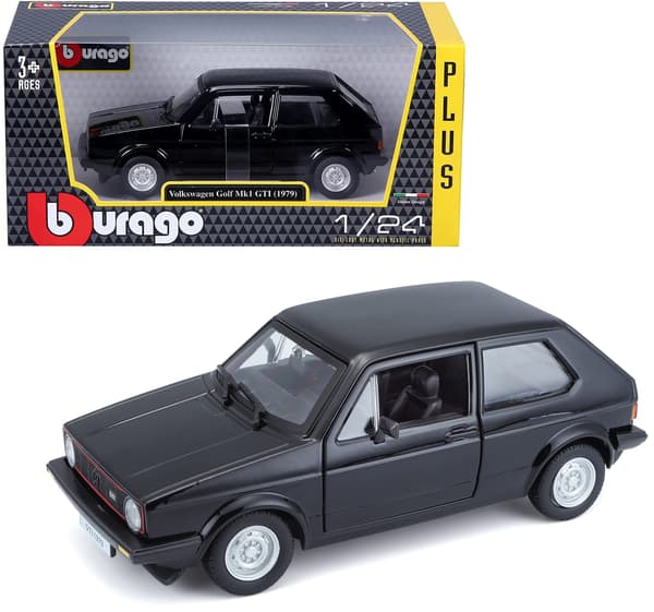 Bburago Bburago VW Golf 1 GTI '79 musta - 18-21089BK