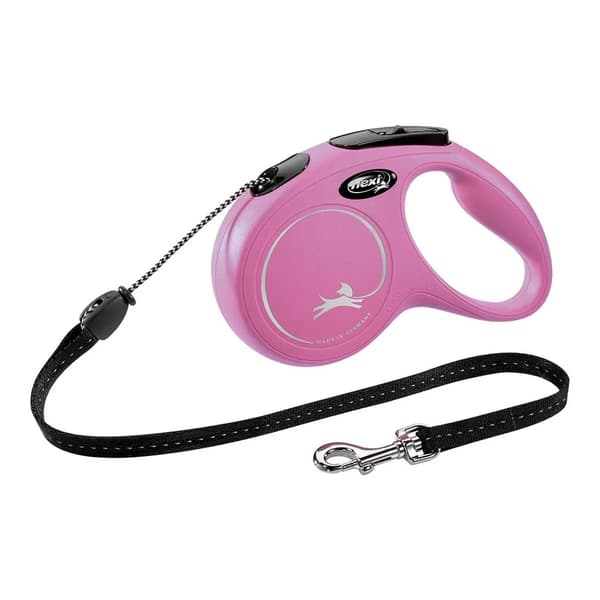 Flexi New Classic Automatiskt Koppelkabel S 5m Rosa