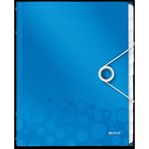 Staples LEITZ Mappe WOW PP 12 omslag, blå