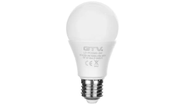 GTV LED-lampa E27 6W 230V varmvit (LD-PC2A60-6W)