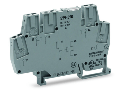 Stik med miniaturetransmitter 16,8-30V DC 1p 859-390 /10 stk. /