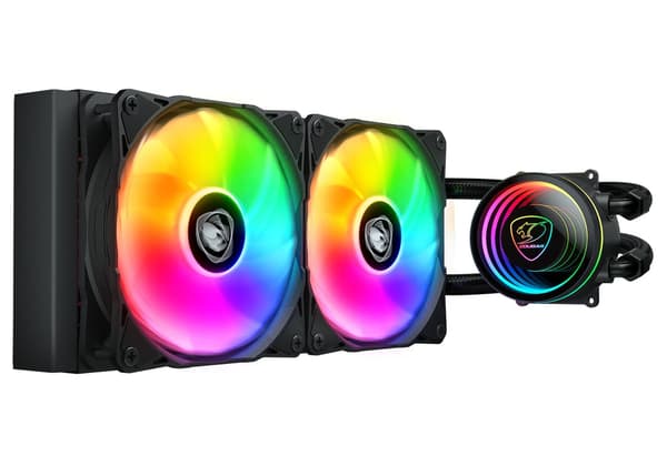Vandkøling Cougar COUGAR AIO Liquid Cooling Poseidon Elite ARGB 240 Sort