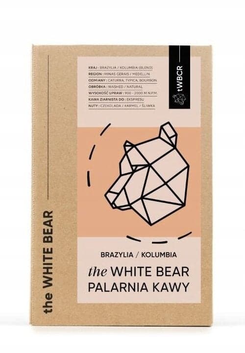 The White Bear Hela Kaffebönor Brasilien/Colombia 1kg