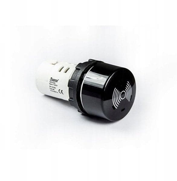 Buzzer, monoblok, 230V AC, 85db, IP65, sort T0-MBZX220SE