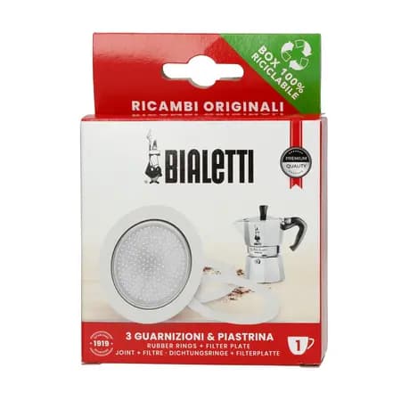 Bialetti pakning + filter til Bialetti aluminiumskaffemaskiner