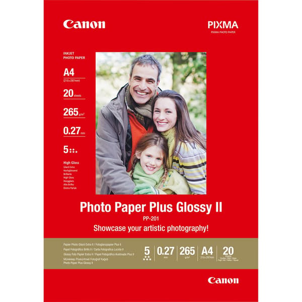 Canon fotopapir Plus Glossy II PP-201 - A4 - 20 ark