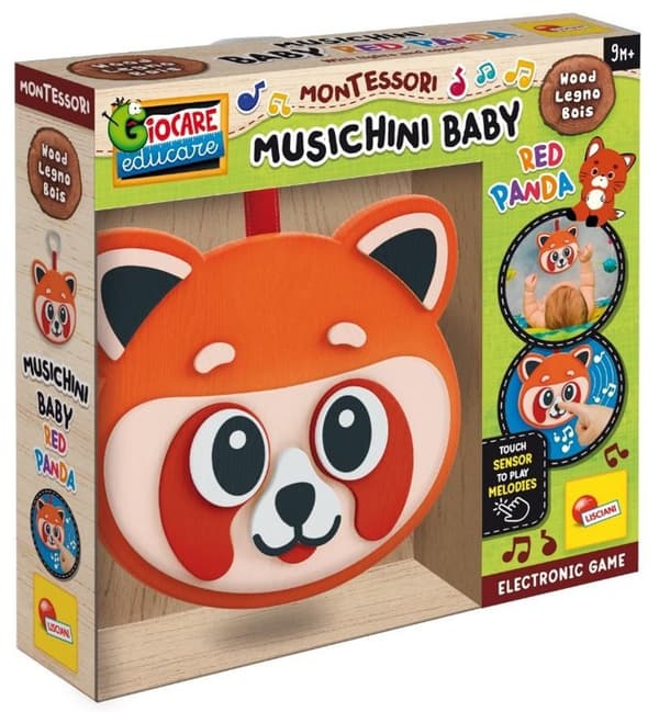 Montessori träleksak - Musikpanda