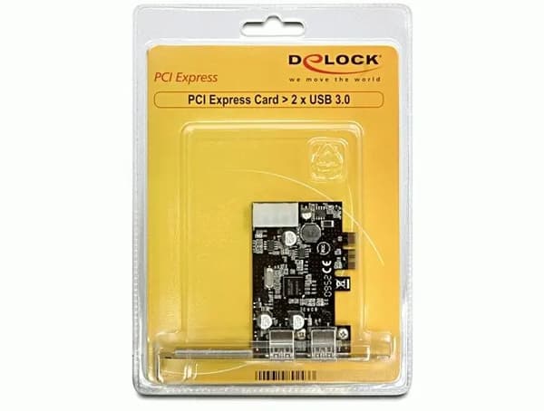 IO Delock PCIe 2 Port USB 3.0 inkl. Low-Profile