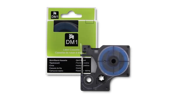 Qoltec krympeflex til DYMO D1/DM1 printere | 9mm*1.5m | Hvid | Sort print