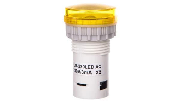 Kompaktlampa gul PK22-LG-230-LED-AC