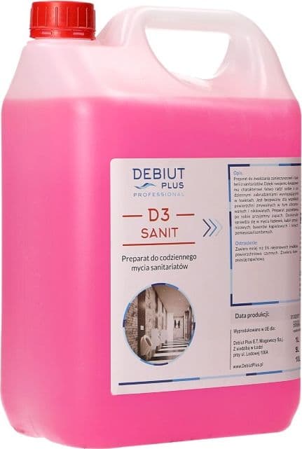 Debut Plus Professional Debut Plus Professional D3 Sanit - Förberedelse för daglig sanitär tvätt - 5 l
