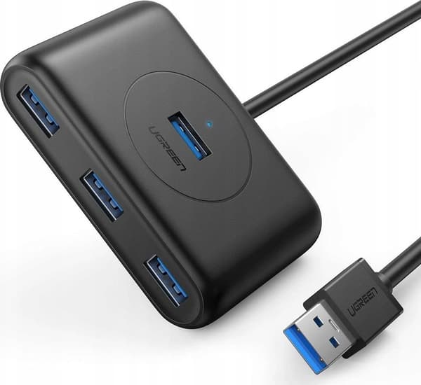 UGREEN Hub USB 3.0 A 4-porte Sort 1M