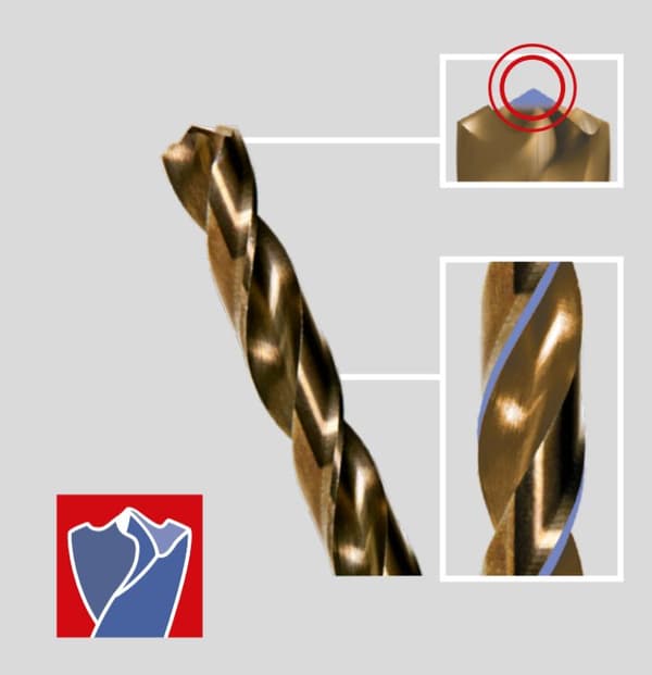 Smart borebit til metal HSS cylindrisk 4,5mm 10 stk (24-045)