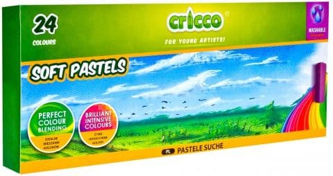 Torrpasteller 24 färger CRICCO