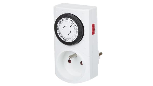 Mekanisk timer 24t/30 minutter, hvid/67074