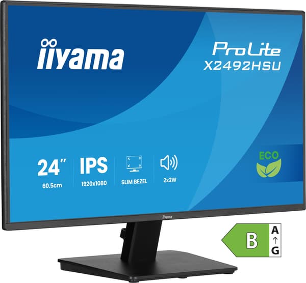 IIYAMA 60,5 cm (24\") X2492HSU-B1 16:10 HDMI+DP+2xUSB IPS
