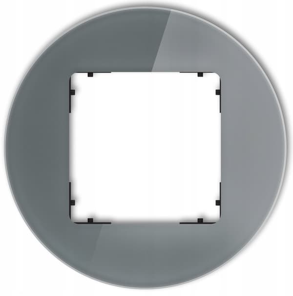 ICON Universal ramme enkelt straddle - glaseffekt (ramme: grafit bund: sort) 28-12-IRSO-1
