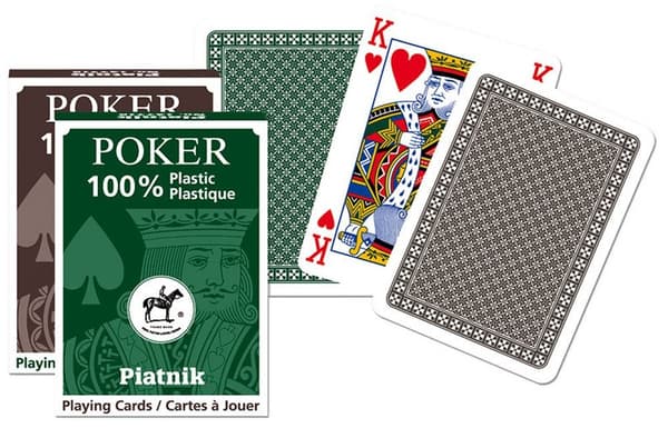 Piatnik Kort Enkeltspil 'Plastic Poker'