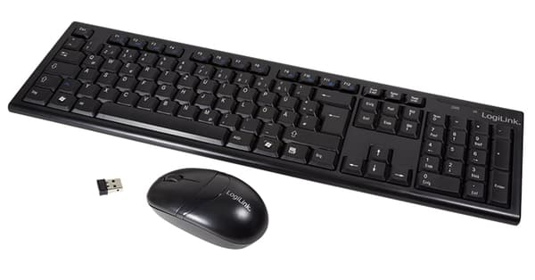 LogiLink näppäimistö ja hiirisetti ID0104 - Musta