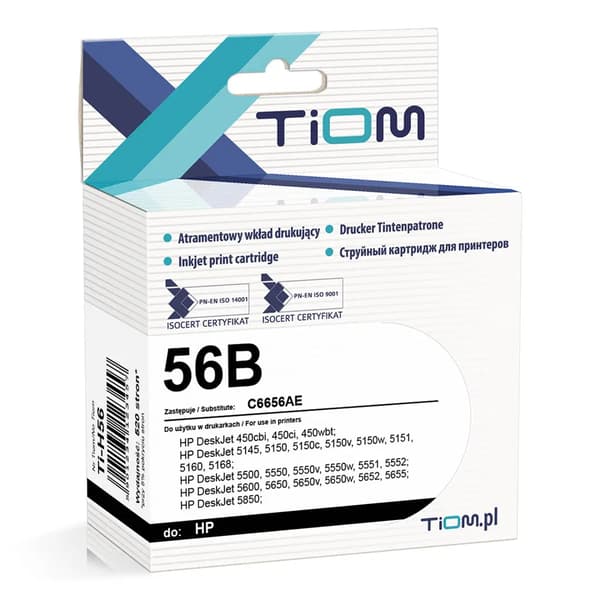 Tiom blækpatron Tiom til HP 56 | DJ 450cbi/5500/5600