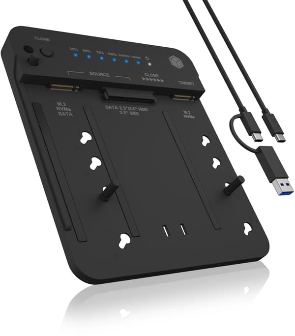 ICY BOX IB-2913MCL-C31 Docking Cloning M2 NVMe SSD