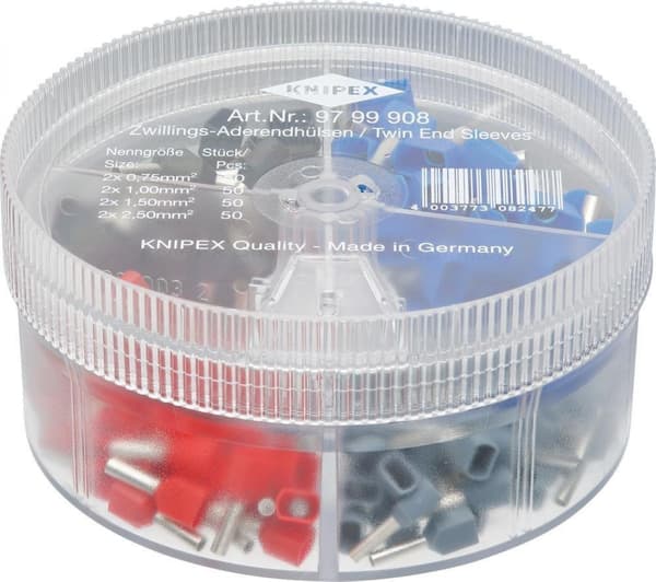 KNIPEX Lajitelma Kaksoispäätysholkit