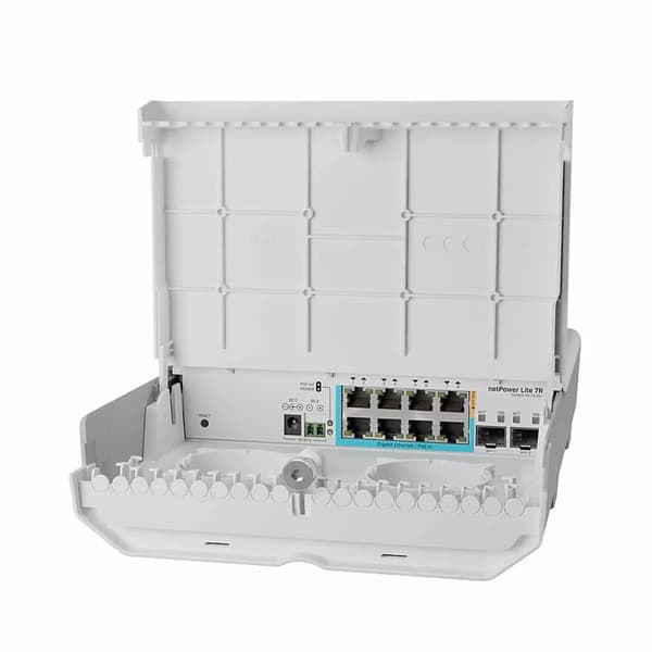 Kytkin Mikrotik CSS610-1Gi-7R-2S+OUT Gigabit Ethernet Valkoinen