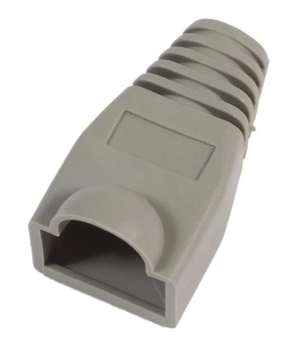 MicroConnect trækaflastningsstøvle til RJ45 Grå, 50 stk. Kabelindføring 6,40 mm