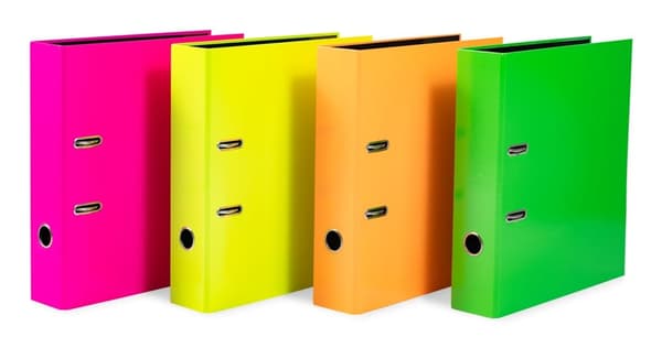 Herma Diverse A4 Neon Papmapper, pakke med 10