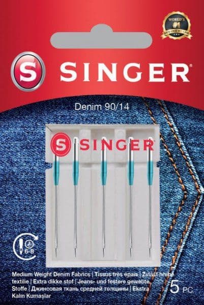 Singer farkkuneula 90/14 5 kpl