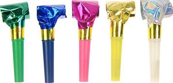 Party Deco Holografiske Fløjter, mix, 120 stk universal