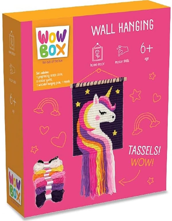 Wow Box. Enhjørning Macrame Sæt