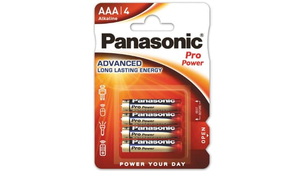 1x4 Panasonic Pro Power LR 03 Micro AAA