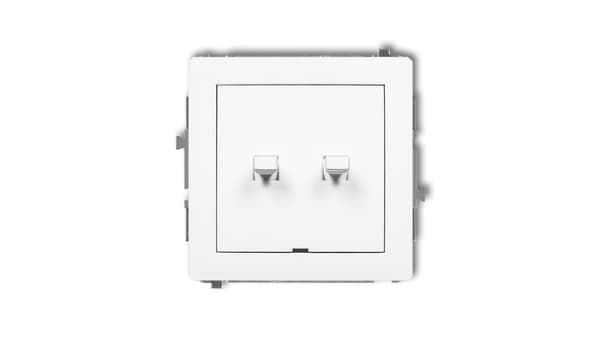 DECO Amerikansk stil tårekoblingsmekanisme, mat hvid 25DWPUS-2