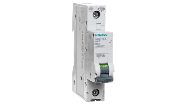 Siemens Adapterafbryder 1P B 16A 6kA (5SL6116-6)