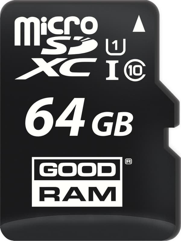 GoodRAM MicroSDXC 64GB Klass 10 UHS-I/U1-kort (M1AA-0640R12)