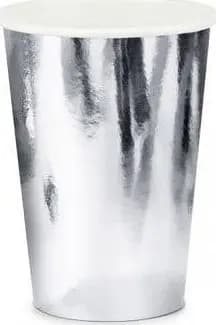 PartyDeco Sølv papkrus 220 ml one size
