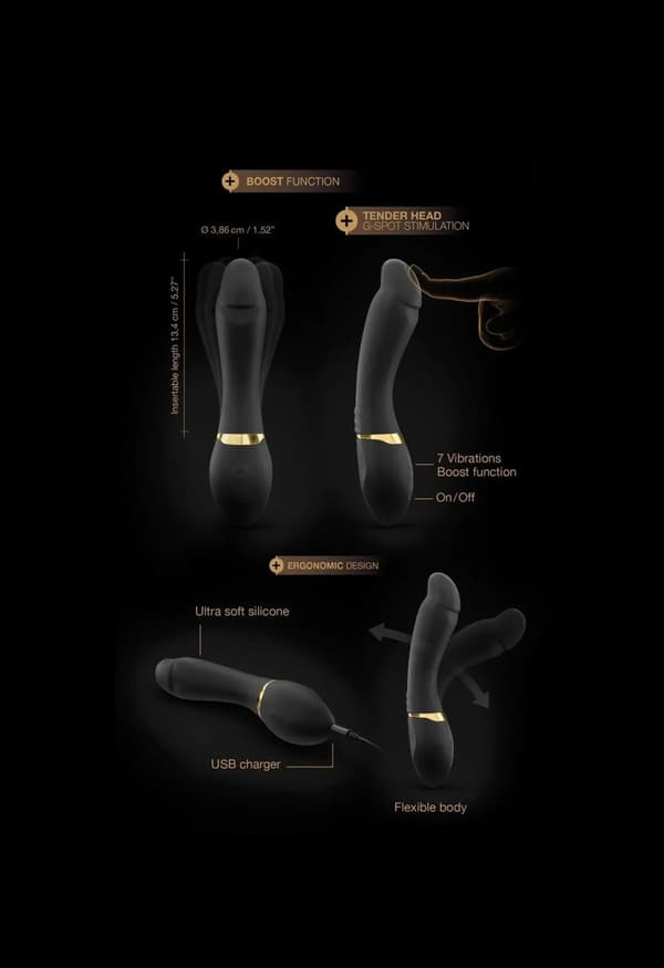 G-punktsvibrator dorcel tender spot: 20cm 7 tilstande