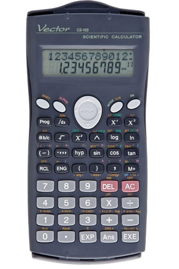 Laskin Casio CALCULATORS VECTOR KAV CS-103