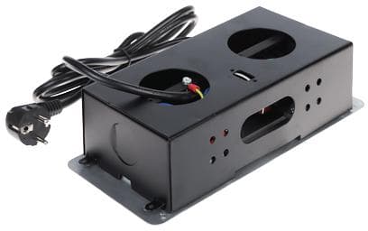 MØBELSTRØMSKINNE FPS-3S/KABEL (3 STIK)