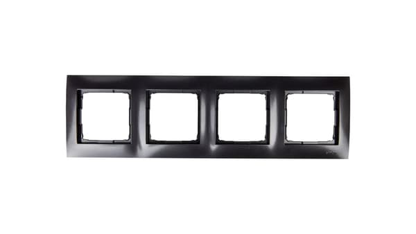 Kontakt-Simon firedobbelt ramme SIMON54 universal antracit - DR4/48