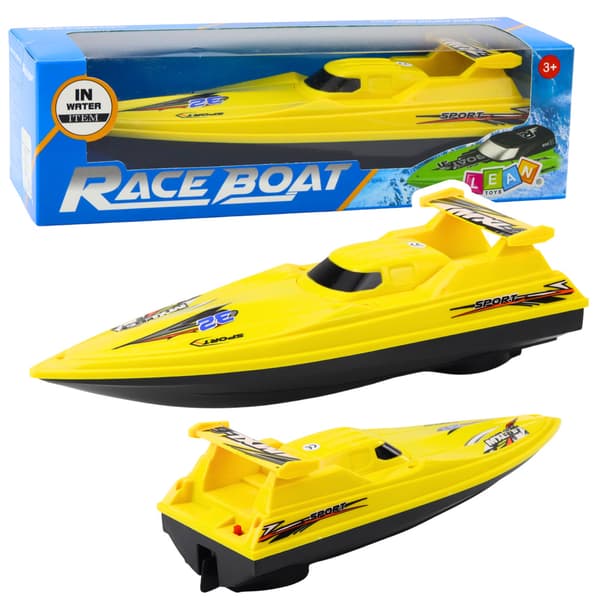 Båt Motorbåt Flytande Yacht Batteridriven Gul