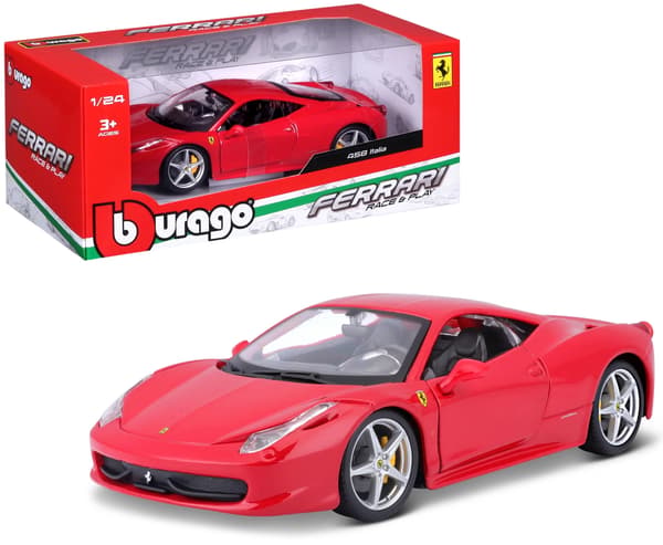 Ferrari 458 Italia Punainen 1:24 BBURAGO