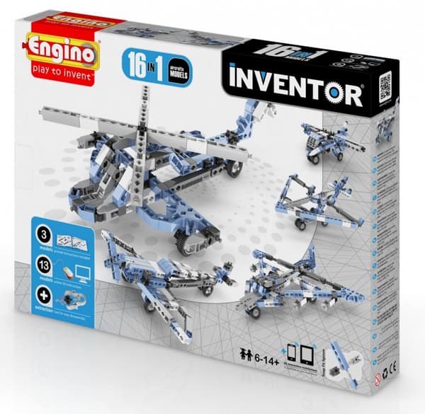 Engino Brick Set 16in1 16 Modellflygplan (1633)