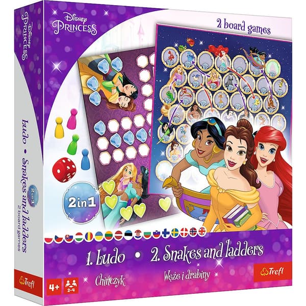 Kinesisk mand/Weze og stiger spil 2i1 Bog Disney 02418 Trefl