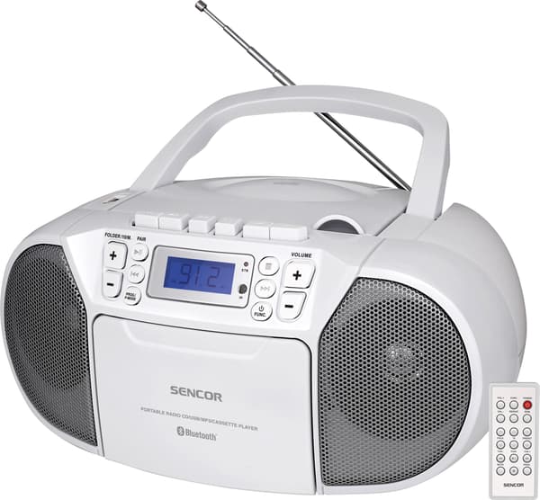 Huvudenhet Sencor SPT 3907 W med CD, BT